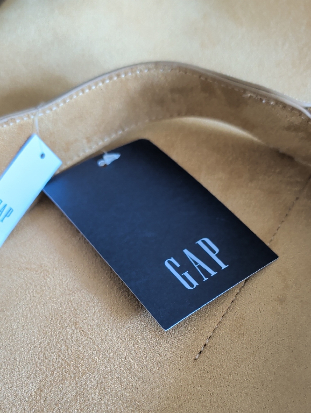 GAP Tan Suede-Look Shoulder Hobo Bag - Picture 2 of 7